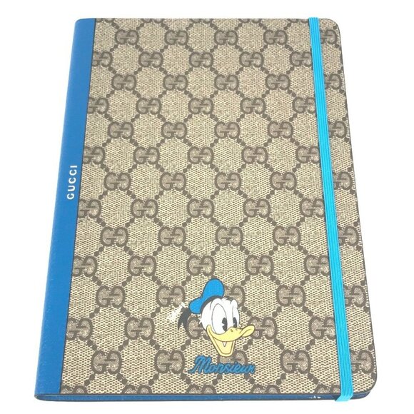 GUCCI DISNEY Donald Duck GG Supreme Note Notepad Stationery notebook Unused - Picture 2 of 14